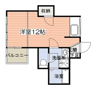 ロイヤルシティ中洲プレミアム【6階】の間取り
