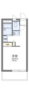 レオパレス中百舌鳥【3階】の間取り