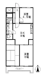 内藤シティマンション【3階】の間取り