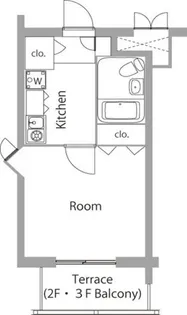 ライオンズテラス武蔵小金井【3階】の間取り