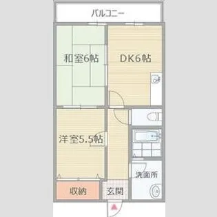 イトーピア山本【4階】の間取り