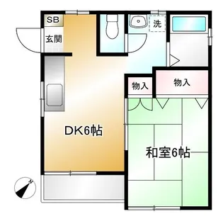 サンシンハイツ【2階】の間取り