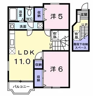 プリモディーネ【2階】の間取り