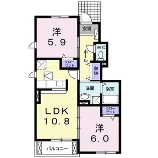 ときわの杜III【1階】の間取り
