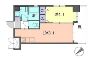 ドゥーエ平尾【10階】の間取り