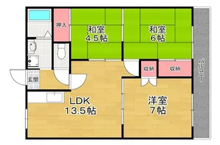 サンファーストウエダ【2階】の間取り