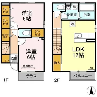 プレジール堂園III【1階】の間取り