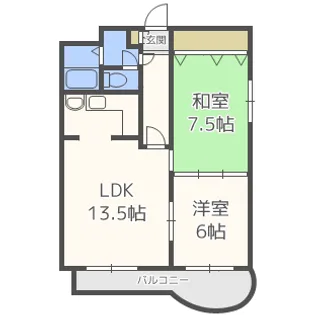 プレミエール円山【3階】の間取り