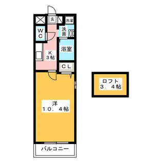 カーザバンターレ【2階】の間取り
