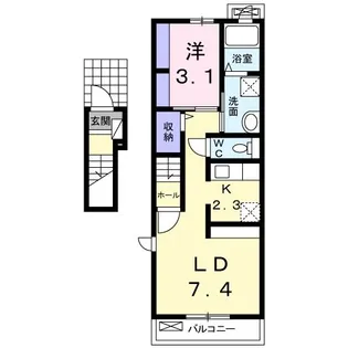 ルアーナ【2階】の間取り