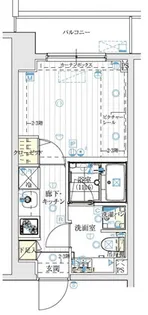 ル・リオン大鳥居【3階】の間取り