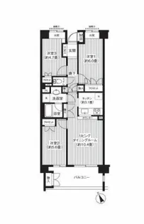 キャメロット上永谷【4階】の間取り