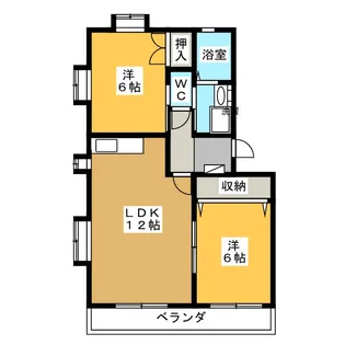 メゾン ル・レーブ【1階】の間取り