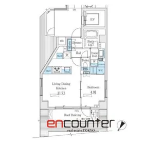 Buena Vista代々木【9階】の間取り