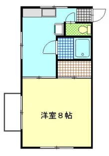 コーポまるいし【1階】の間取り