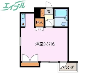 ヴィラカタオカ【7階】の間取り