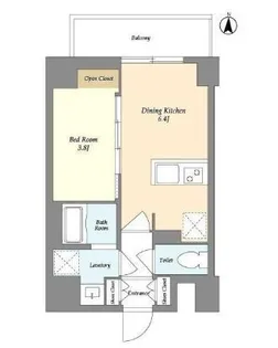 (仮称)VORT扇橋residence【7階】の間取り