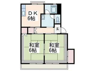 ホワイトサンプラザ【1階】の間取り