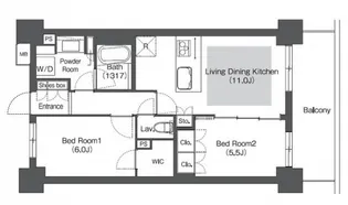 コンフォリア成増グリーンサイド【9階】の間取り