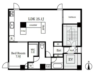 ARROWS EAST【2階】の間取り
