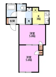 シンフォニー・マツバラ【1階】の間取り