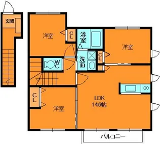 コンフォート東福寺C【2階】の間取り
