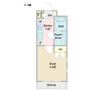 ヴェルデ笹塚【4階】の間取り