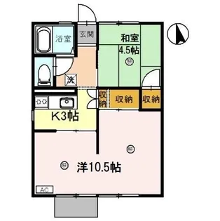 葉山ハイツ【1階】の間取り