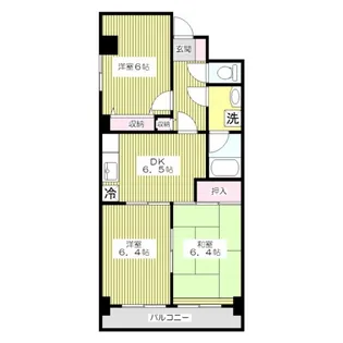 北町大木マンション【3階】の間取り