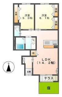 カーサマグノリア【2階】の間取り