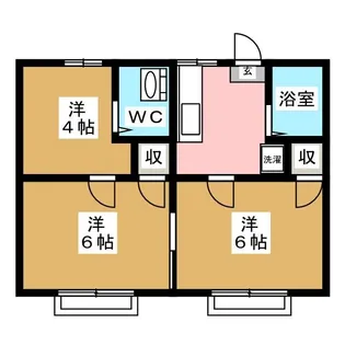 グリーンハイツパル【1階】の間取り