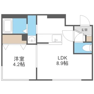 プライムコート麻生中央【1階】の間取り