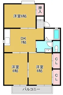 セジュール池田【1階】の間取り