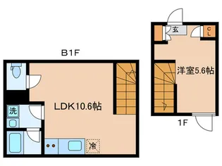 Herme神楽坂の間取り