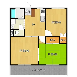 レジデンス家泉【2階】の間取り