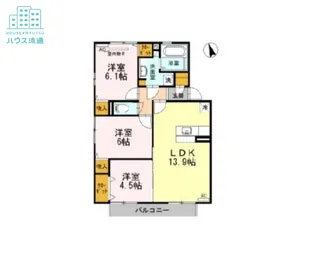 セジュールYAMAZAKI C棟【2階】の間取り