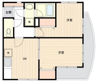 プラムコート沼袋【1階】の間取り