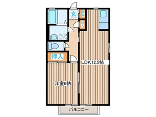 バリュージュ今泉【2階】の間取り