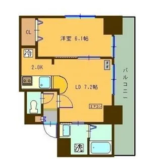 サンコート表参道【2階】の間取り