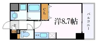 プログレッソ八田【4階】の間取り