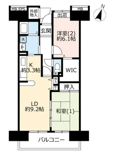 URコンフォール西本郷【10階】の間取り