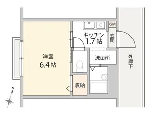 セルリアンブルー【1階】の間取り