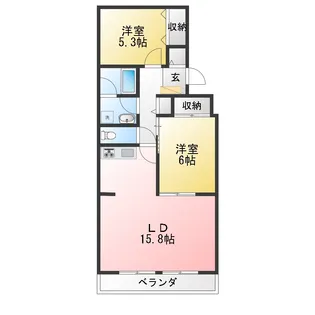 藤和片倉台コープII【3階】の間取り