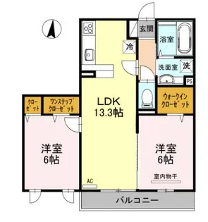 セントポーリアII【2階】の間取り