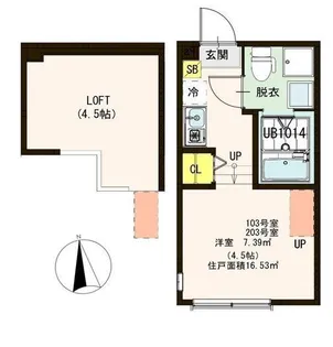 Tlico Terrace【1階】の間取り