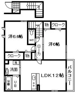 Agapanthus A棟【2階】の間取り