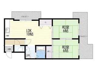 リバーサホ萬【4階】の間取り