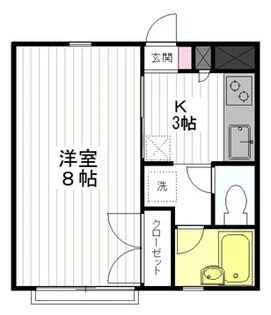 木町春ハイツ【3階】の間取り