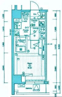 プレミアムキューブ品川戸越シャープmo【3階】の間取り