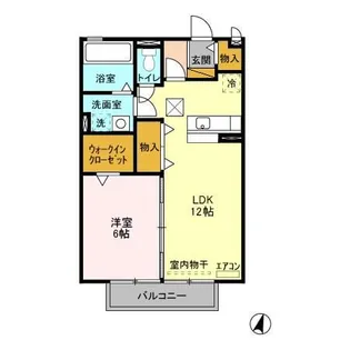 Royal Park HIMEKO C【1階】の間取り